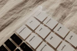 Black & White Index Sticker Set