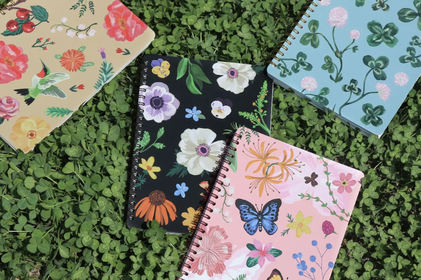 Blooming Spiral A5 Lined Notebook