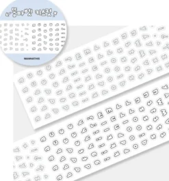 Bubble Alphabet Kiss Cut Tape
