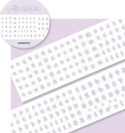 Bubble Hangul Kiss Cut Deco Tape