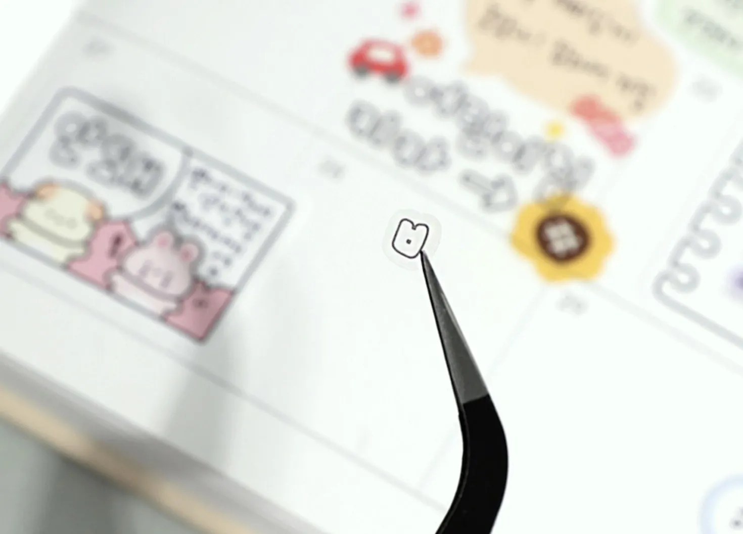 Bubble Hangul Kiss Cut Deco Tape