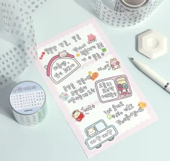 Bubble Hangul Kiss Cut Deco Tape