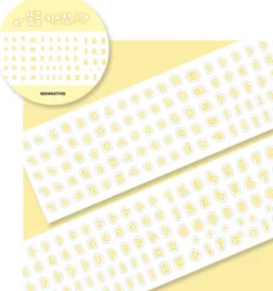 Bubble Hangul Kiss Cut Deco Tape