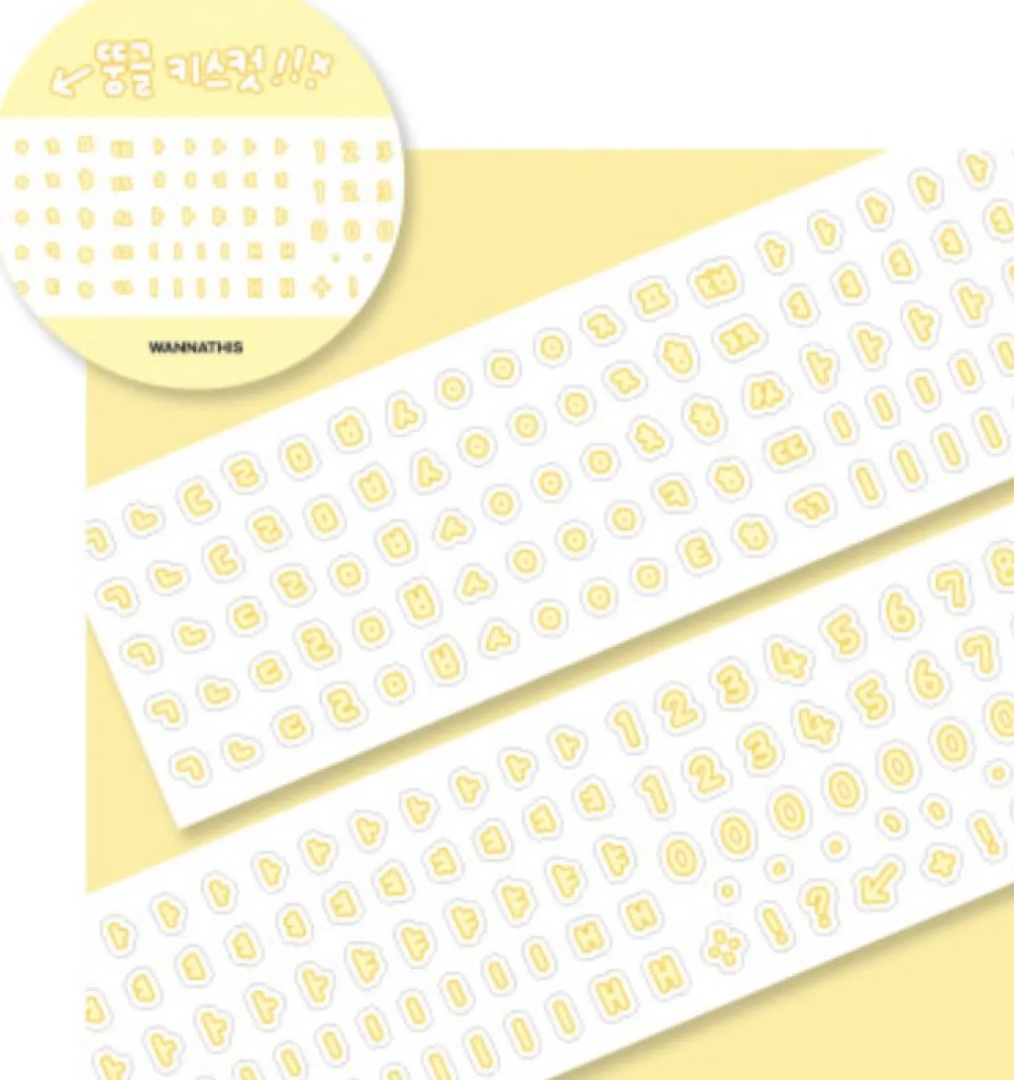 Bubble Hangul Kiss Cut Deco Tape