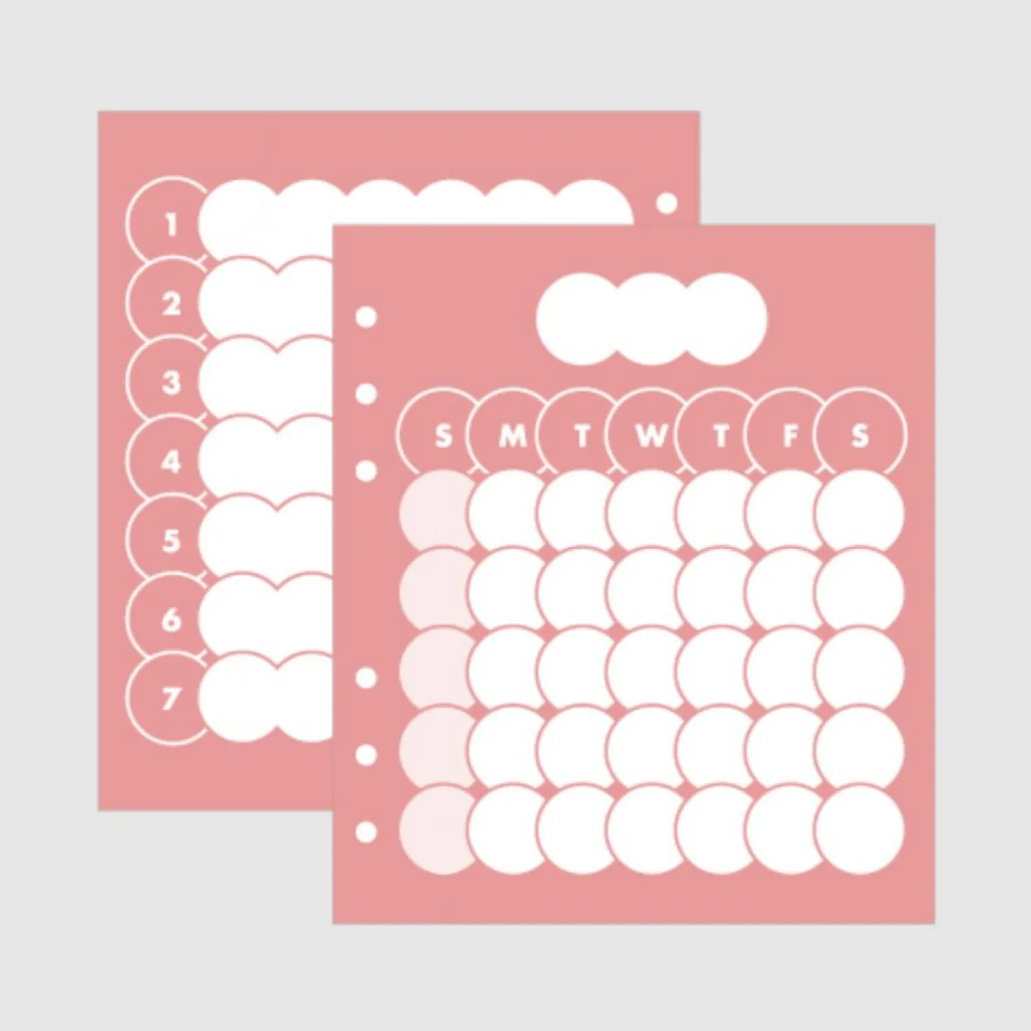 Bubble 6 Ring A6 Wide 2 Month Planner Refill