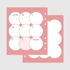 Bubble 6 Ring A6 Wide 2 Month Planner Refill