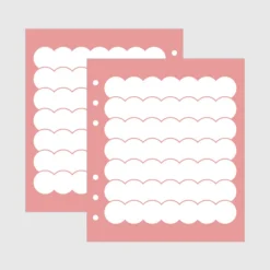 Bubble 6 Ring A6 Wide 2 Month Planner Refill