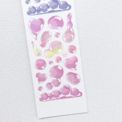 Bubbles Hologram Slim Sticker