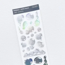 Bubbles Hologram Slim Sticker