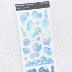 Bubbles Hologram Slim Sticker
