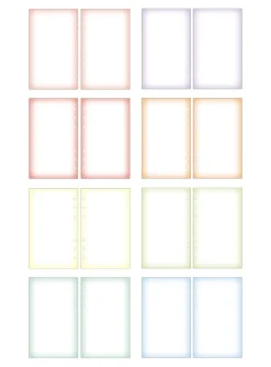 Bulk 6 Ring A6 Gradient Note Refill