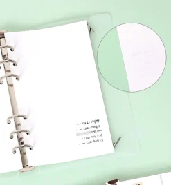 Bulk 6 Ring A6 Plain Note Refill