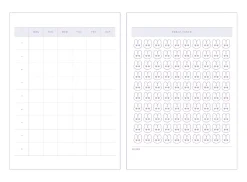 Bunny 100 Days Study Planner