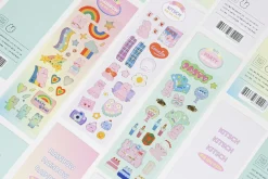 Bunny Gold Line Deco Sticker