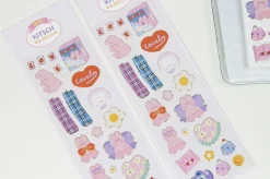 Bunny Gold Line Deco Sticker