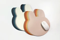 Bunny Vegan Leather Mouse Pad
