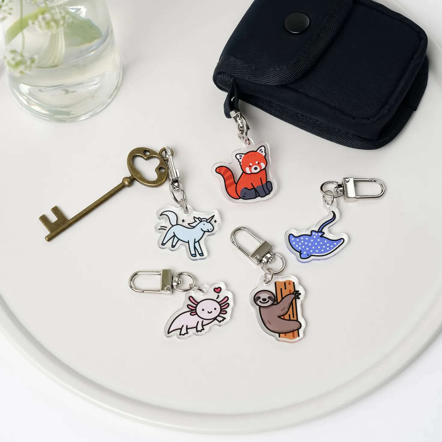 Button Earphone Pouch