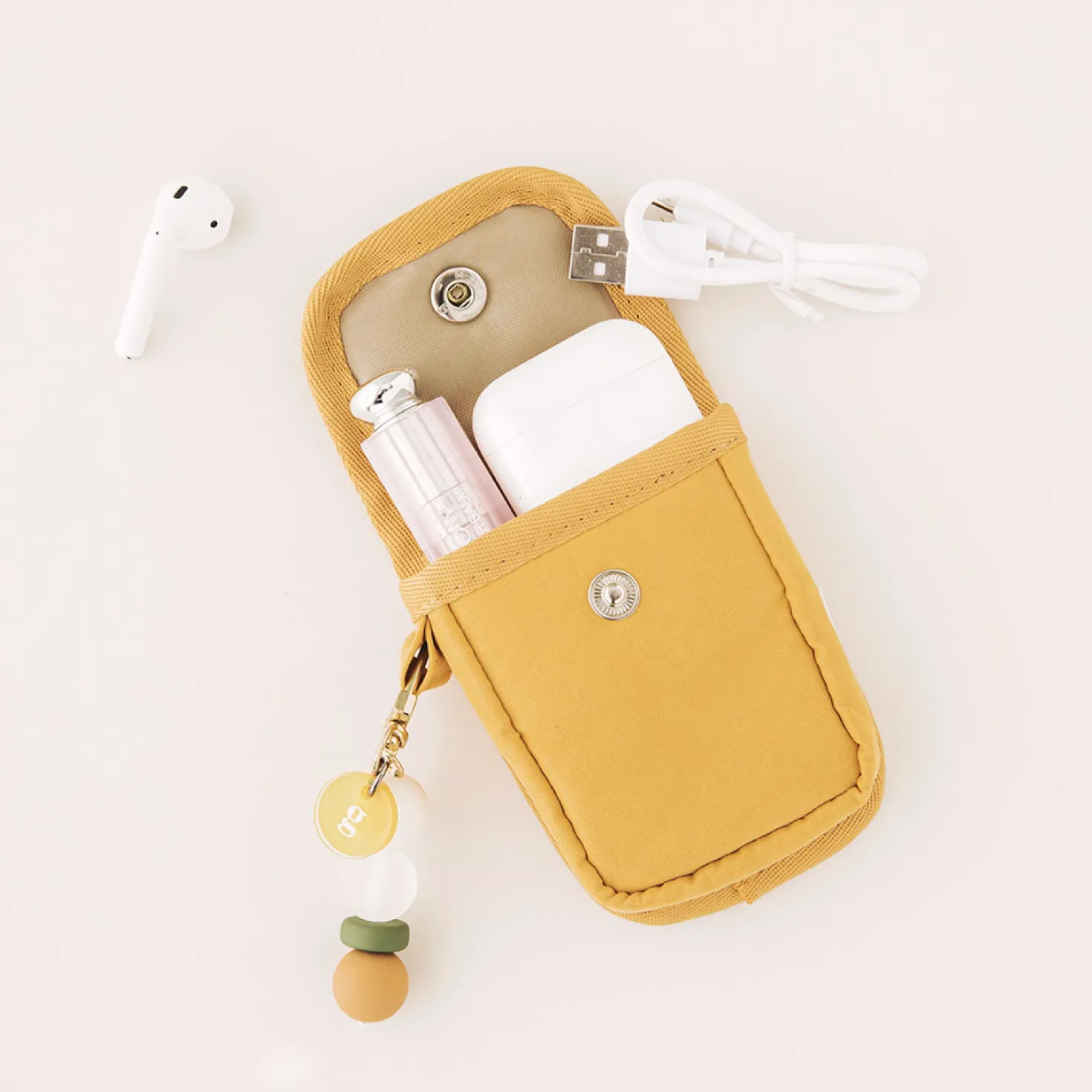 Button Earphone Pouch