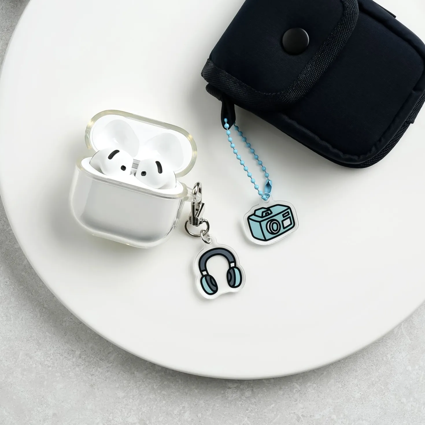 Button Earphone Pouch