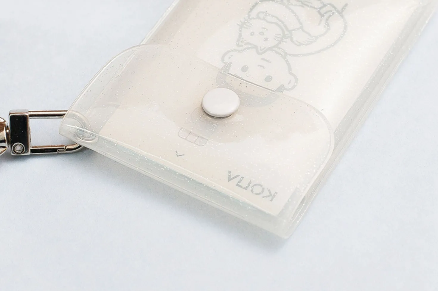 Button PVC Card Case