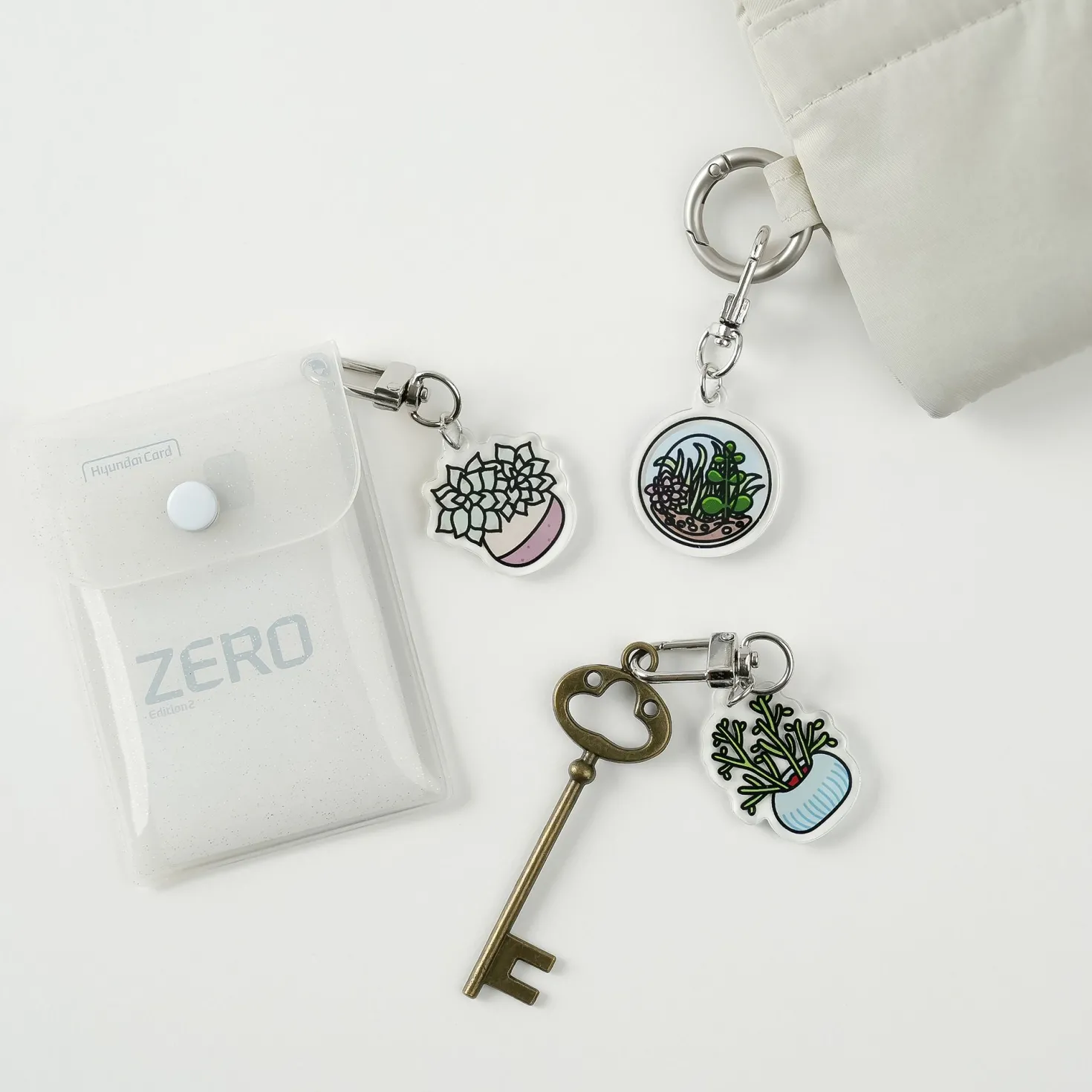 Button PVC Card Case