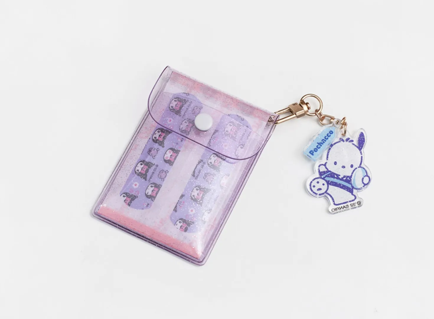 Button PVC Card Case