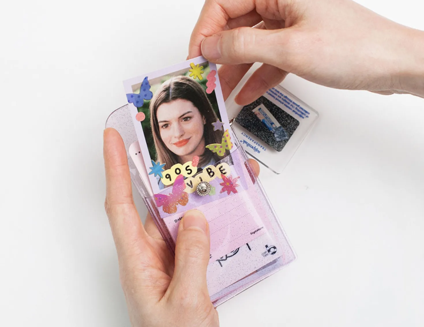 Button PVC Card Case