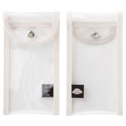 Button Translucent Pen Pouch
