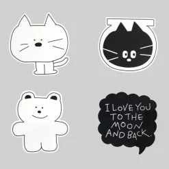 B&W Doodle Mouse Pad