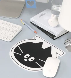 B&W Doodle Mouse Pad