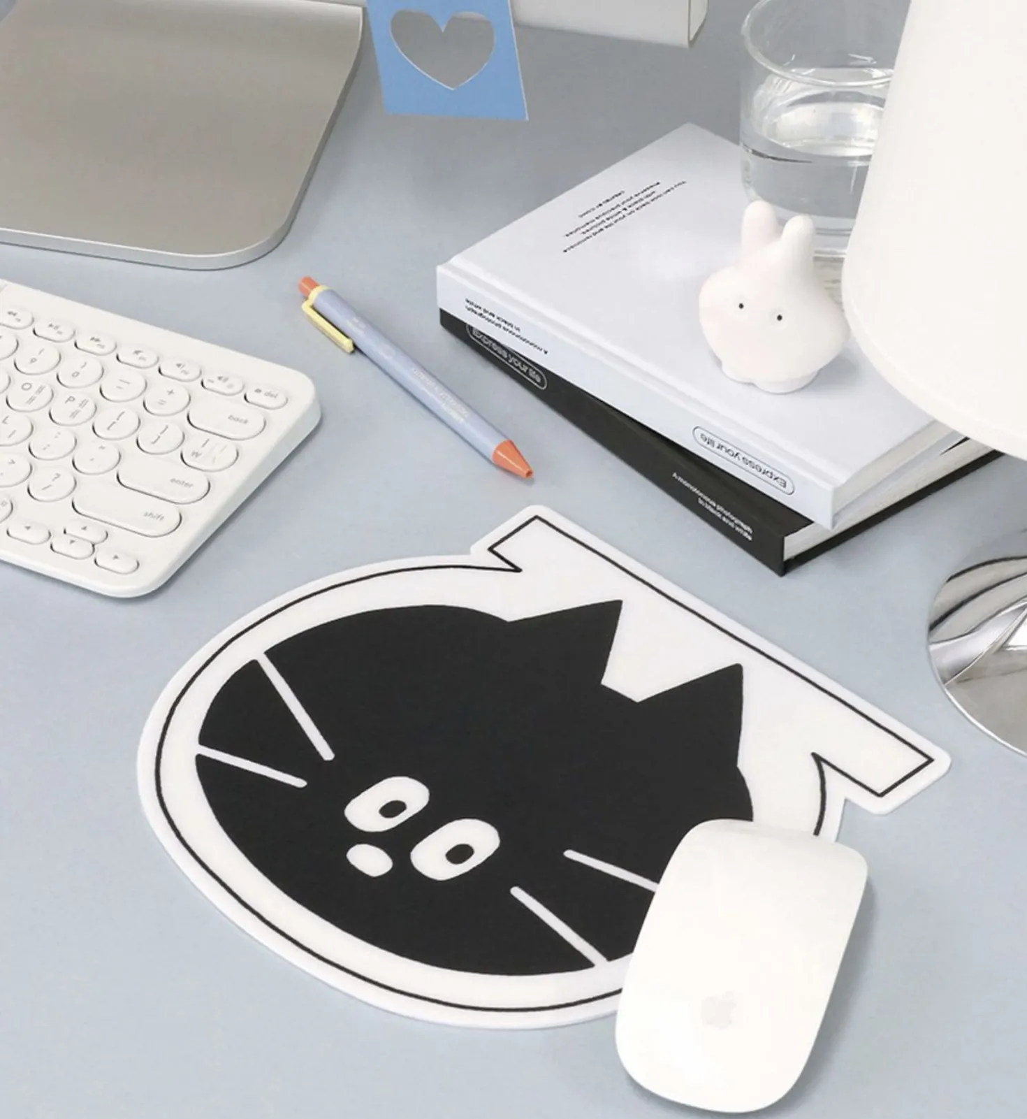 B&W Doodle Mouse Pad