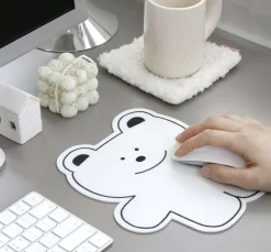 B&W Doodle Mouse Pad