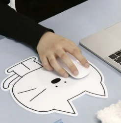 B&W Doodle Mouse Pad