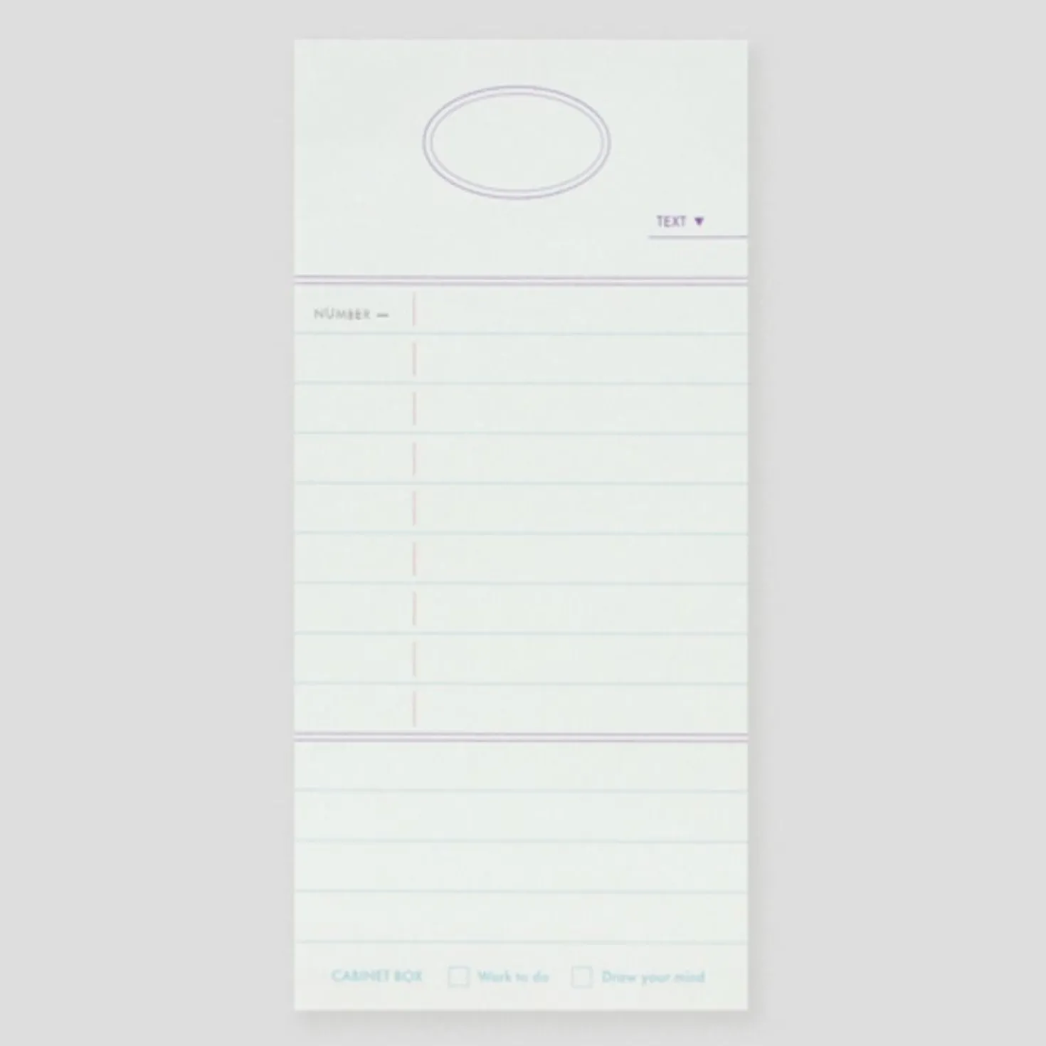 Cabinet Themed Notepad