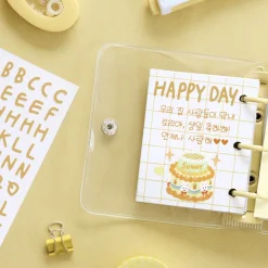 Calligraphy Alphabet&Number Sticker Set
