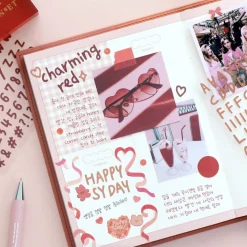 Calligraphy Alphabet&Number Sticker Set