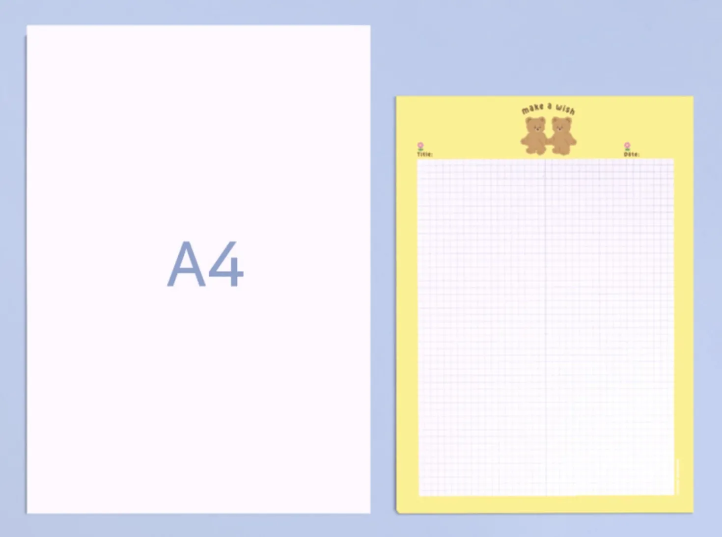 Camel Bear B5 Grid Notepad