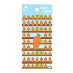 Candy Carrot Puffy Deco Sticker