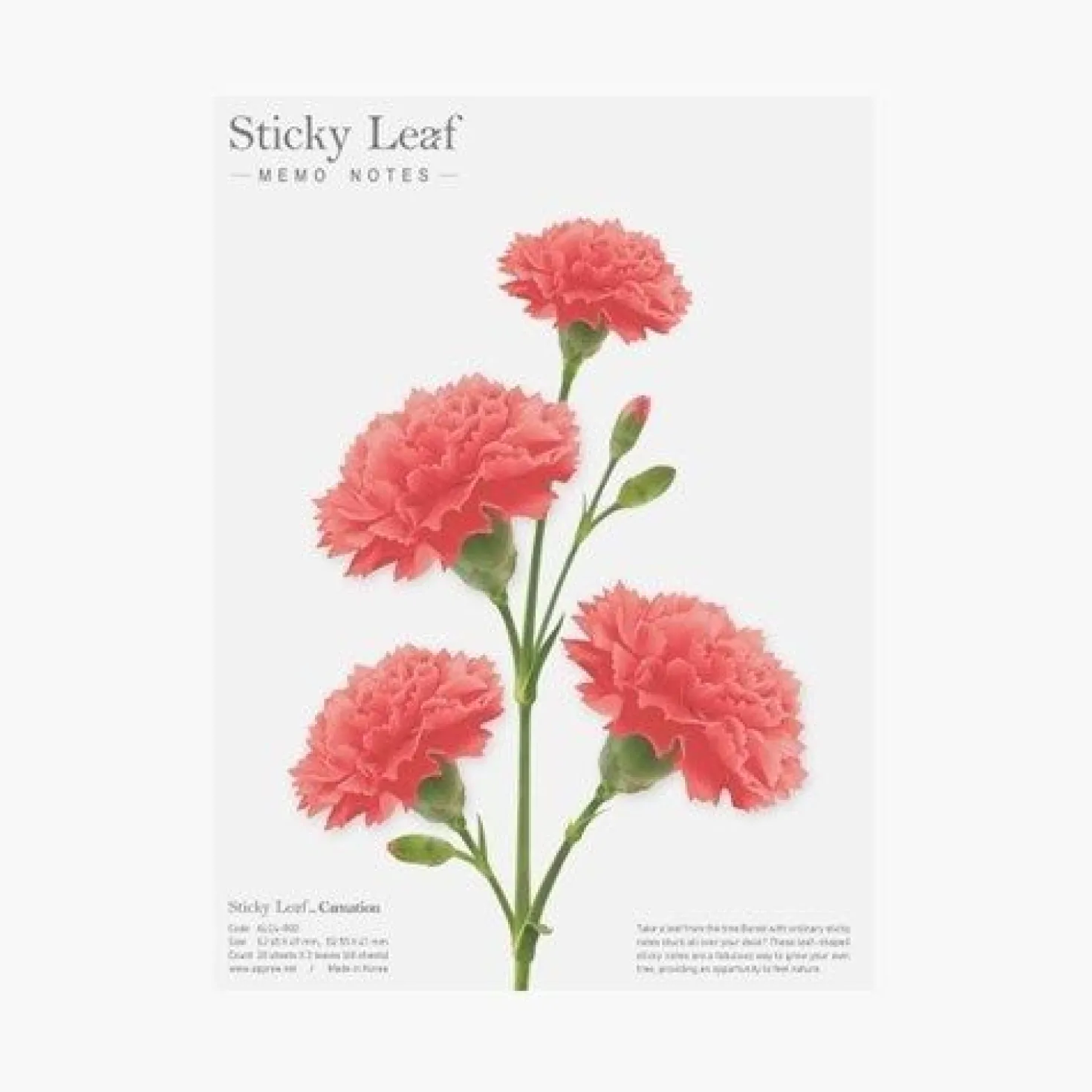 Carnation Sticky Note