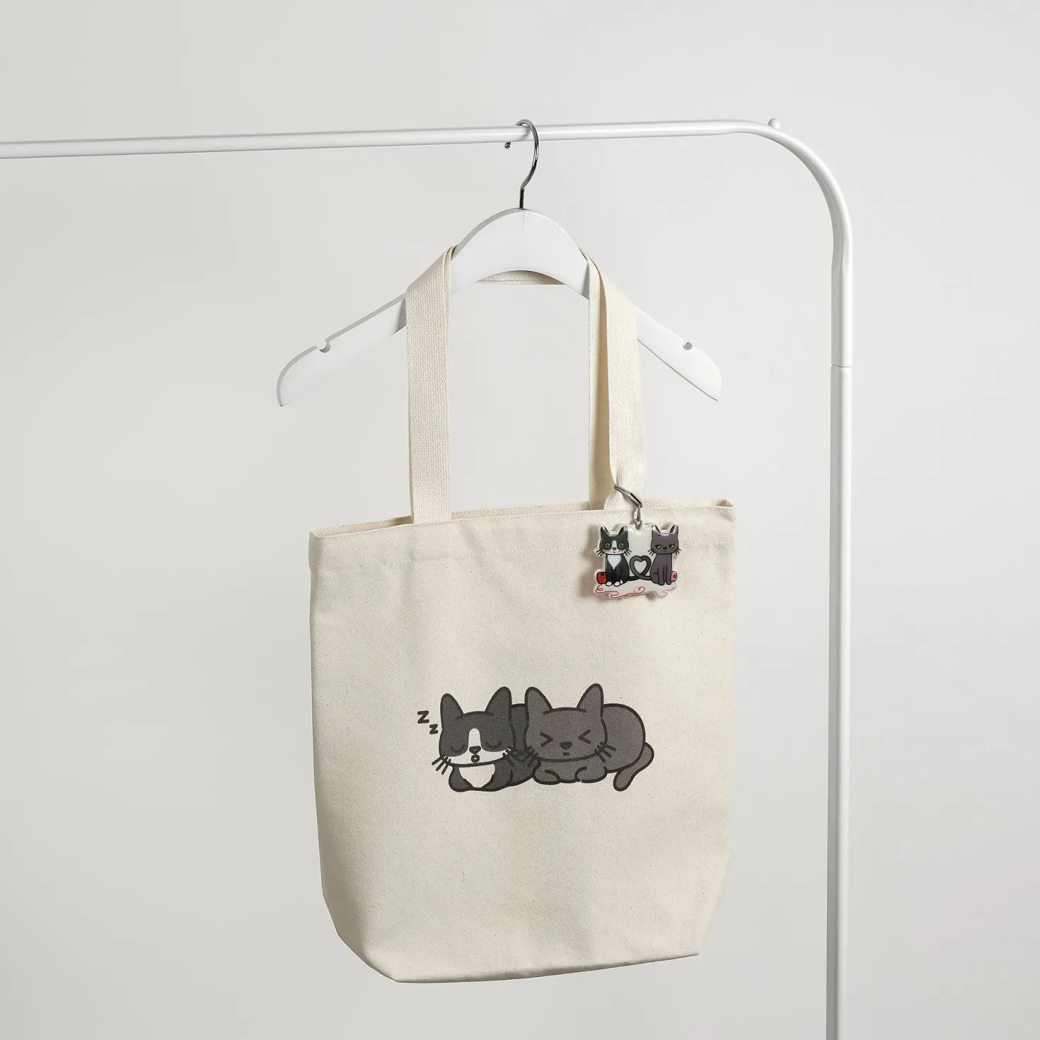 Cat Couple Tote Bag