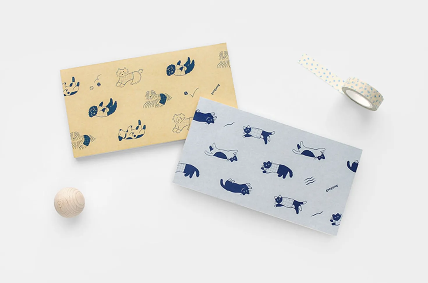 Cat & Dog Mini Grid Notebook
