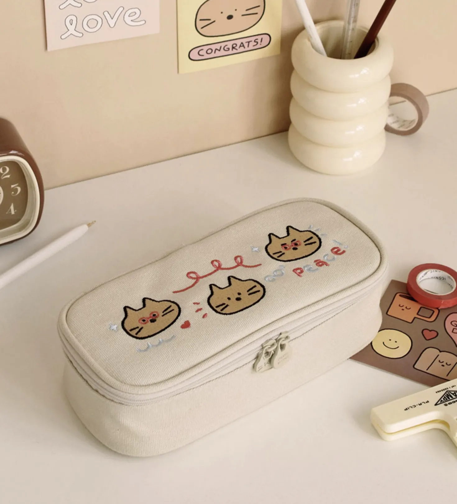 Cat Doodle Pen Pouch