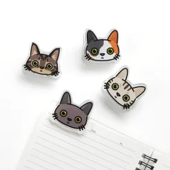 Cat Face Double-sided Acrylic Clip