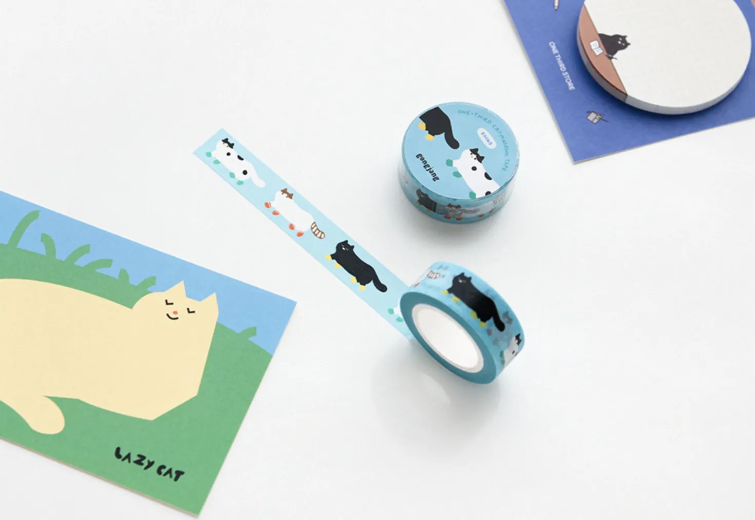 Cat Illustration Masking Tape