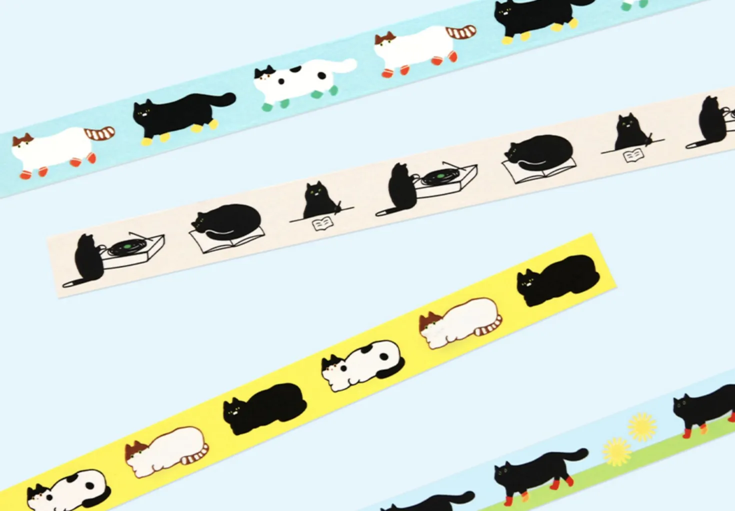 Cat Illustration Masking Tape