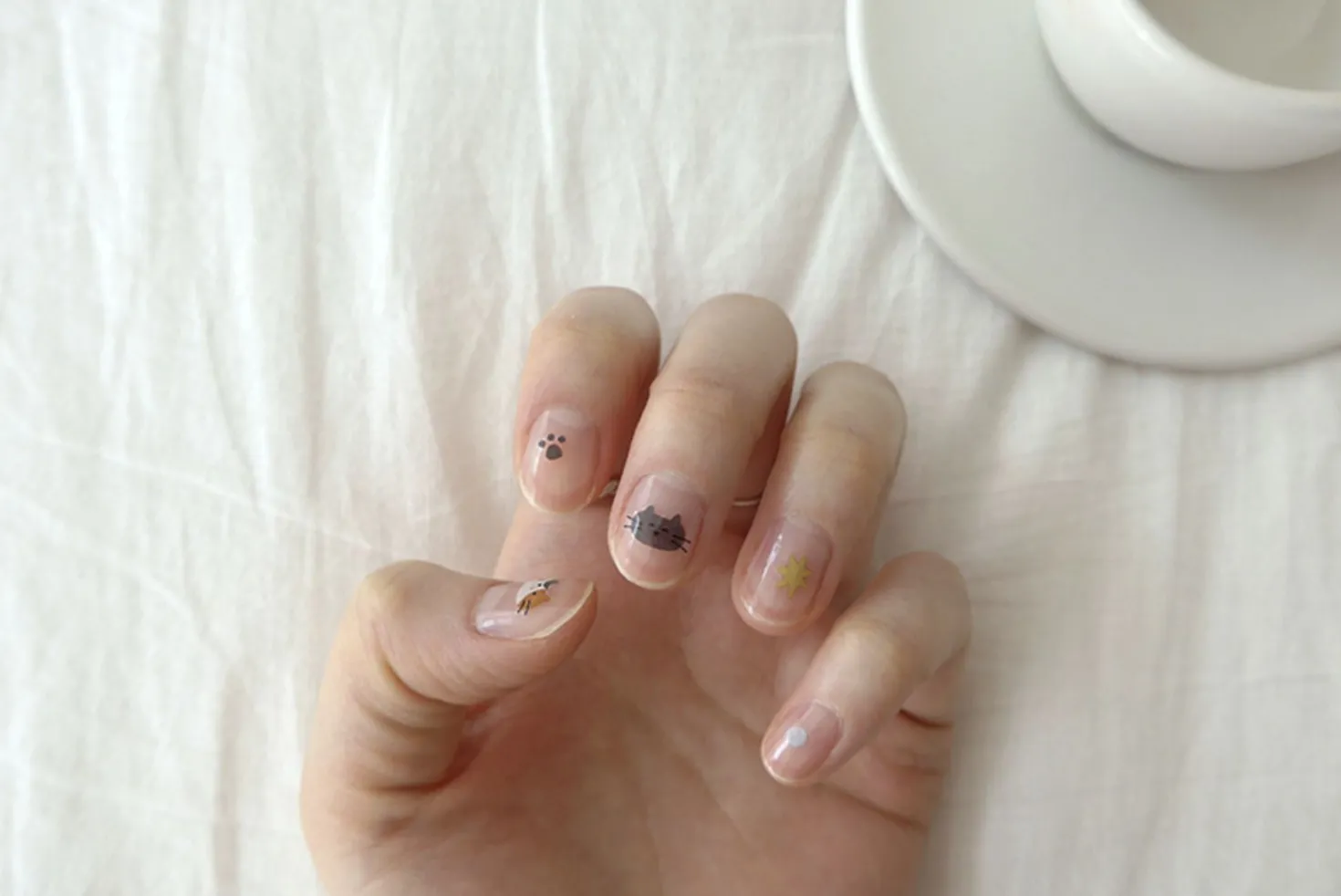Cat Nail Deco Sticker