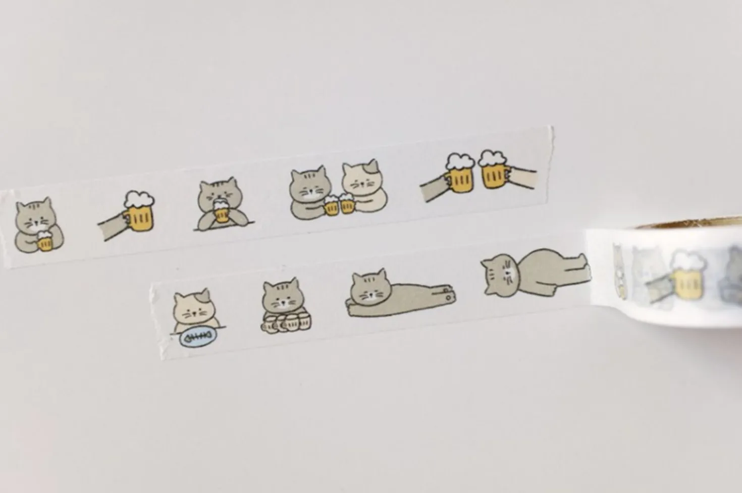 Cat's Beer Time Masking Tape
