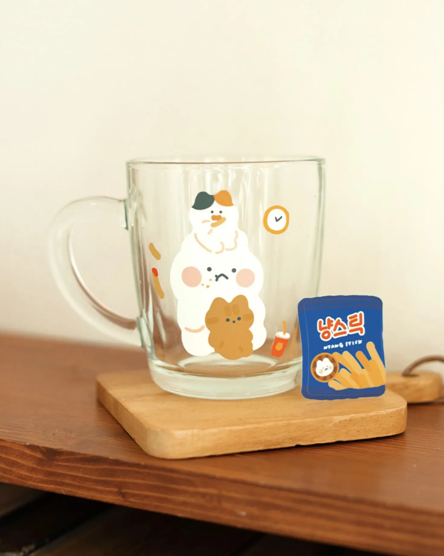 Cat's Daily Life Removable Sticker