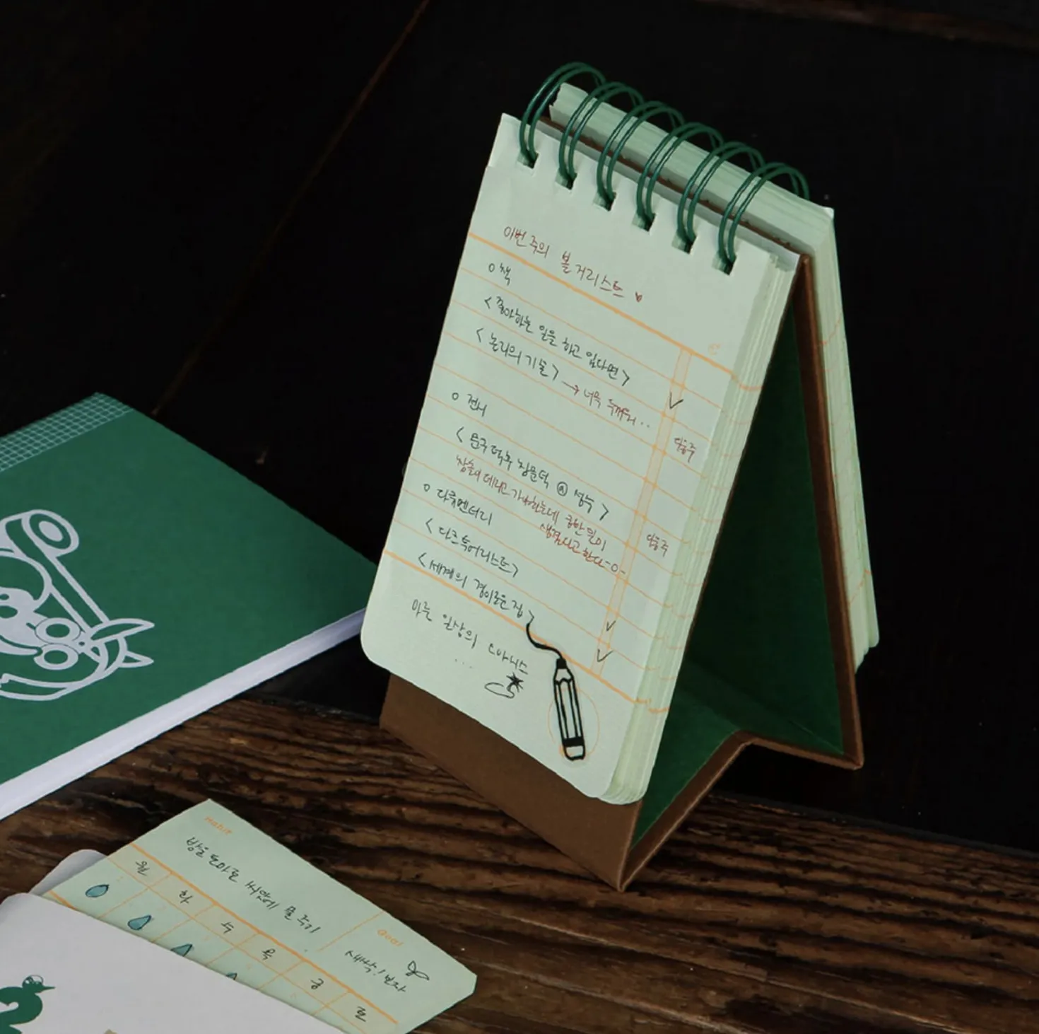 Checklist Spiral Standing Notebook