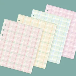 Check Pattern 6 Ring A6 Wide Note Refill